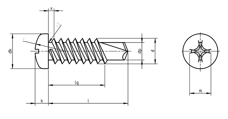 DIN 7504 N - Self Drilling screws